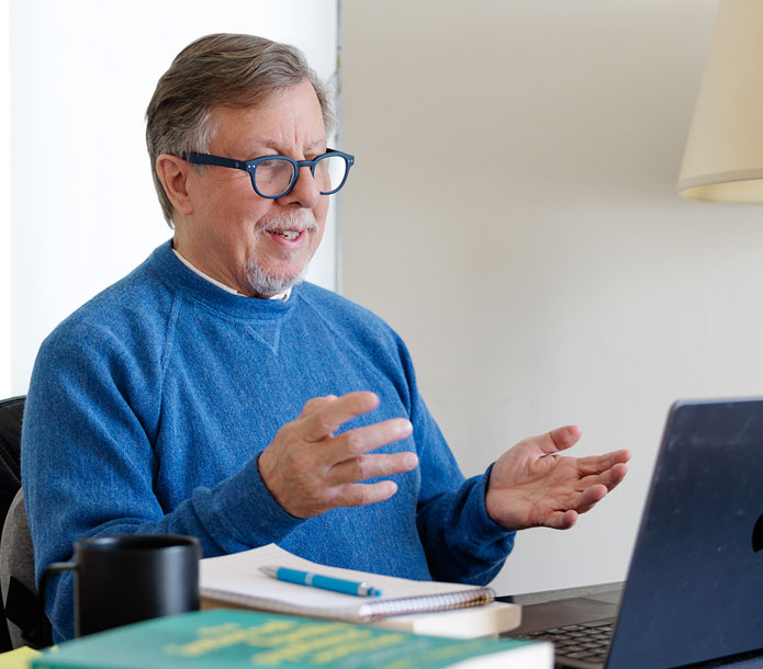 Dr. Richard C. Schwartz at his desk