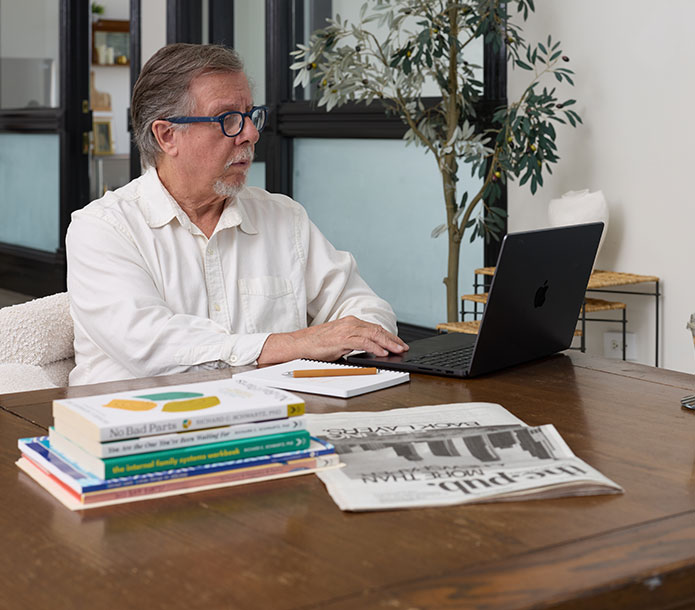 Dr. Richard C. Schwartz at his desk