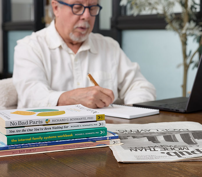 The desk of Dr. Richard C. Schwartz