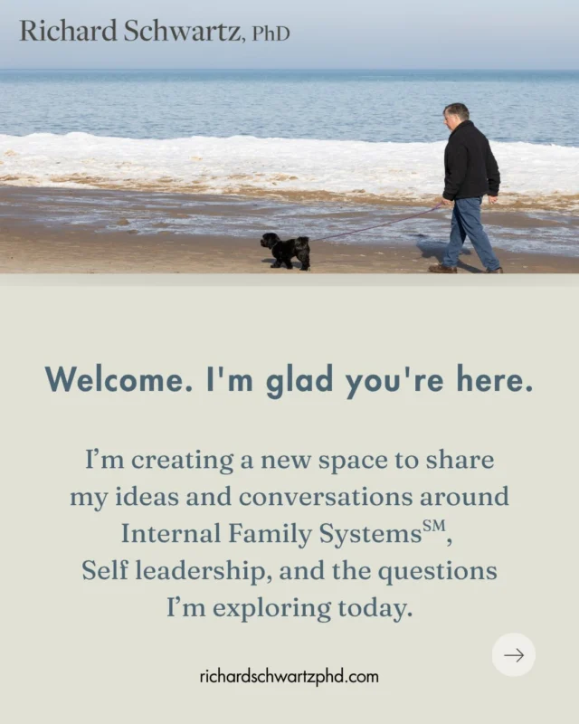I’m glad to share this space and my new website to continue the conversations that have shaped my work, and to share what I’m exploring around IFS, Self-leadership, and the questions that interest me today.

I’m looking forward to getting this space started, and I’d love to hear what you’re curious about. You can share your questions through the form in my bio.